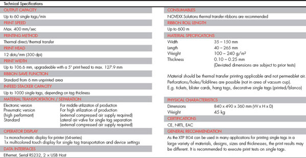 Novexx XTP-804Ώ˺ӡC
