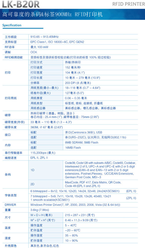 Sewoo LK-B20r